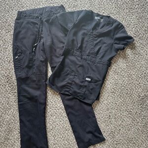 Grey's Anatomy Black Scrubs